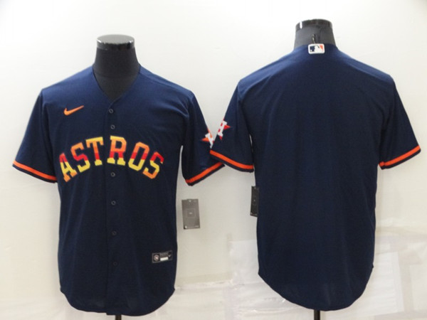 Men's Houston Astros Blank 2022 Navy Cool Base Stitched Jersey